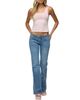 Edikted Edikted Angel Glow Rhinestone Striped Tank Top - 3