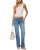 Edikted Edikted Angel Glow Rhinestone Striped Tank Top - 5