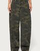 Edikted Edikted Anna Camo Low Rise Baggy Jeans in Olive, Women's at Urban Outfitters - 2