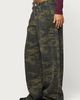 Edikted Edikted Anna Camo Low Rise Baggy Jeans in Olive, Women's at Urban Outfitters - 3