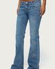 Edikted Edikted Anola Studded Low Rise Bootcut Jeans in Blue/Washed, Women's at Urban Outfitters - 3