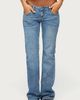 Edikted Edikted Anola Studded Low Rise Bootcut Jeans in Blue/Washed, Women's at Urban Outfitters - 4