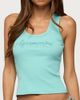 Edikted Edikted Aquaramine Rhinestone Ribbed Tank Top in Aqua, Women's at Urban Outfitters - 1