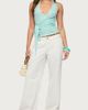 Edikted Edikted Aquarelle Striped Wrap Halter Top in Aqua, Women's at Urban Outfitters - 2
