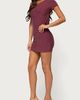 Edikted Edikted Aruna Off Shoulder Lacey Mini Dress in Plum, Women's at Urban Outfitters - 3