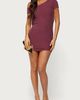Edikted Edikted Aruna Off Shoulder Lacey Mini Dress in Plum, Women's at Urban Outfitters - 4