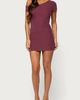 Edikted Edikted Aruna Off Shoulder Lacey Mini Dress in Plum, Women's at Urban Outfitters - 5