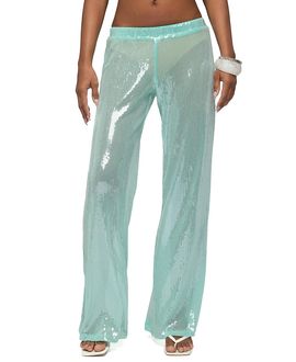 Edikted Edikted Avalee Sequin Wide Leg Pants