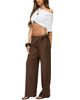 Edikted Edikted Avery Studded Foldover Straight Leg Pants - 3