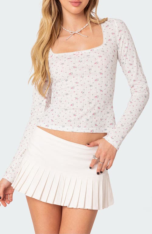 EDIKTED EDIKTED Aviana Pointelle Top