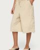 Edikted Edikted Azul Oversized Cargo Bermuda Shorts in Beige, Women's at Urban Outfitters - 3