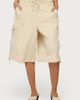 Edikted Edikted Azul Oversized Cargo Bermuda Shorts in Beige, Women's at Urban Outfitters - 4