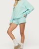 Edikted Edikted Baila Waffle Henley Top in Aqua, Women's at Urban Outfitters - 1