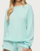 Edikted Edikted Baila Waffle Henley Top in Aqua, Women's at Urban Outfitters - 2