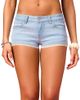 Edikted Edikted Barbie Lacey Low Rise Denim Micro Shorts - 1