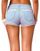 Edikted Edikted Barbie Lacey Low Rise Denim Micro Shorts - 3
