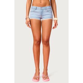 EDIKTED EDIKTED Barbie™ Lacey Low Rise Denim Shorts