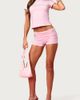 Edikted Edikted Barbie Rhinestone Foldover Shorts in Light/Pink, Women's at Urban Outfitters - 3