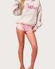 Edikted Edikted Barbie Rhinestone Oversized Hoodie in Light/Gray/Melange, Women's at Urban Outfitters - 2
