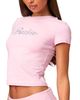 Edikted Edikted Barbie Rhinestone T Shirt - 3
