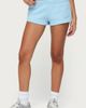 Edikted Edikted Basic Girl Low Rise Sweat Shorts in Light/Blue, Women's at Urban Outfitters - 3