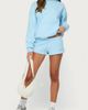 Edikted Edikted Basic Girl Low Rise Sweat Shorts in Light/Blue, Women's at Urban Outfitters - 5