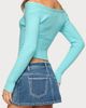 EDIKTED EDIKTED Bealey Off the Shoulder Ribbed Wrap Sweater - 2