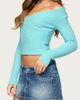 EDIKTED EDIKTED Bealey Off the Shoulder Ribbed Wrap Sweater - 3