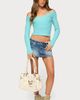 EDIKTED EDIKTED Bealey Off the Shoulder Ribbed Wrap Sweater - 5