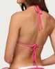 Edikted Edikted Bellie Rhinestone Striped Bikini Top in White/And/Pink, Women's at Urban Outfitters - 5