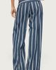 Edikted Edikted Belt Striped Low Rise Baggy Jeans in Blue/And/White, Women's at Urban Outfitters - 5