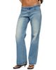 Edikted Edikted Belted Low Rise Straight Leg Jeans - 1