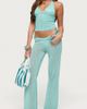 Edikted Edikted Bena Textured Knit Halter Top in Turquoise, Women's at Urban Outfitters - 2