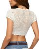 Edikted Edikted Benya Crochet Tie Front Top - 2