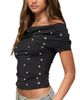 Edikted Edikted Bijou Metal Snap Cowl Neck Top - 4