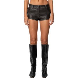 EDIKTED EDIKTED Blaise Faux Leather Micro Shorts