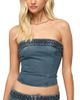 Edikted Edikted Braidey Strapless Denim Top - 1
