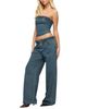 Edikted Edikted Braidey Strapless Denim Top - 3