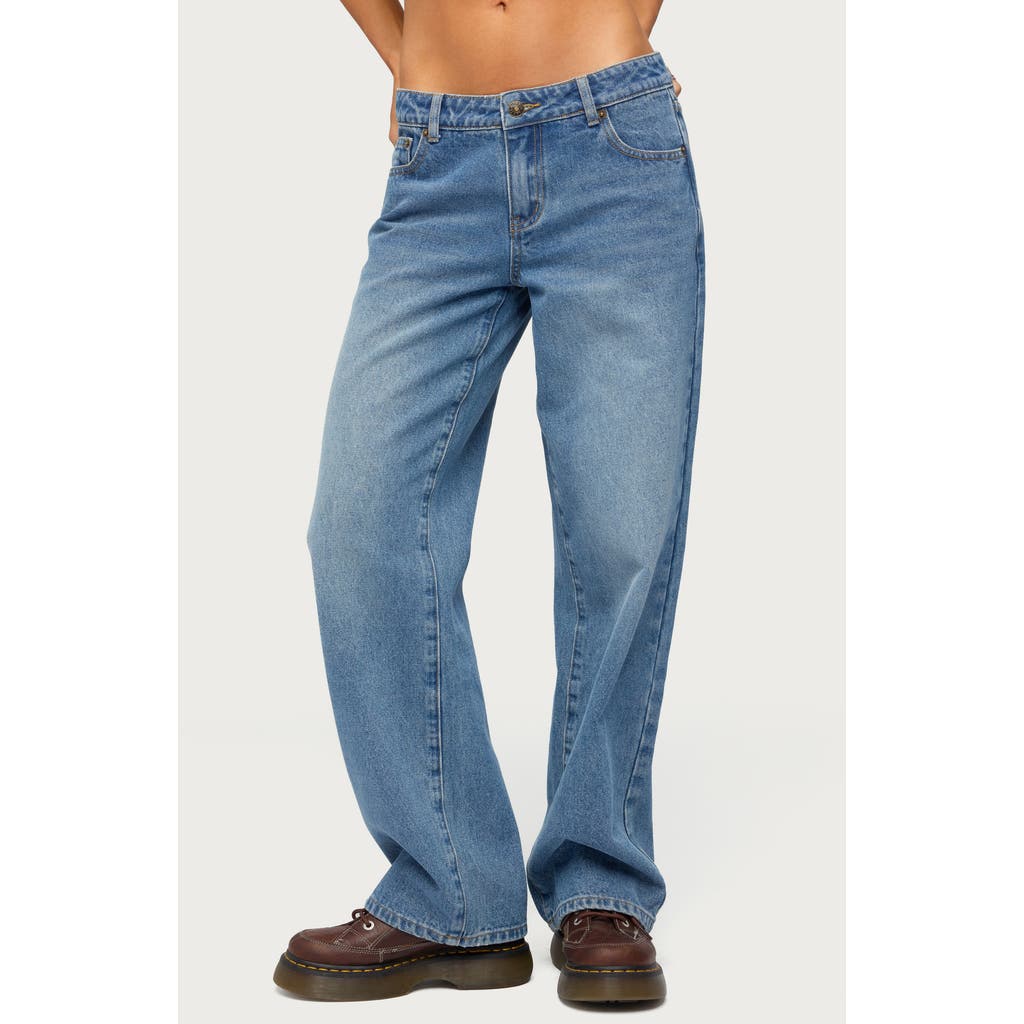 EDIKTED EDIKTED Breslin Low Rise Straight Leg Jeans