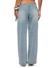 Edikted Edikted Button Foldover Low Rise Baggy Jeans - 2