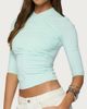 Edikted Edikted Calypso Wrap Neck Top in Mint, Women's at Urban Outfitters - 3