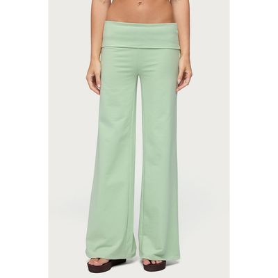 EDIKTED EDIKTED Cammy Wide Leg Foldover Pants