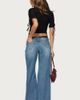 Edikted Edikted Casta Heart Low Rise Baggy Jeans in Medium/Blue/Washed, Women's at Urban Outfitters - 1