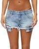Edikted Edikted Catrine Plaid Pocket Denim Shorts - 1