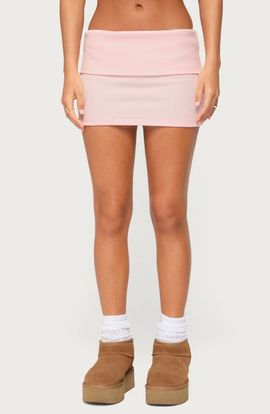 EDIKTED EDIKTED Cello Foldover Miniskirt
