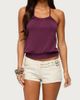Edikted Edikted Ceresie Belt Denim Micro Shorts in Beige, Women's at Urban Outfitters - 2