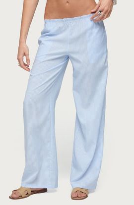 EDIKTED EDIKTED Cersei Stripe Low Rise Straight Leg Pants