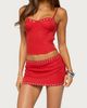 Edikted Edikted Chara Grommet Mini Skort in Red, Women's at Urban Outfitters - 1