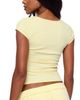 Edikted Edikted Chari Ribbed Scoop Neck T Shirt - 2