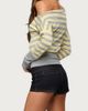 Edikted Edikted Cheney Low Rise Stretchy Denim Shorts in Dark/Blue, Women's at Urban Outfitters - 2
